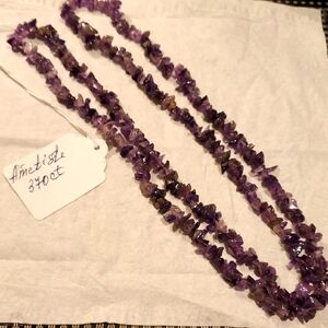 Purple Genuine Amethyst Necklace